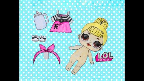 ★learn how to draw the easy, step by step way while having fun and building skills and confidence. HOW TO DRAW PAPER DOLL LOL SURPRISE SIS SWING! #ЛОЛ СИС ...