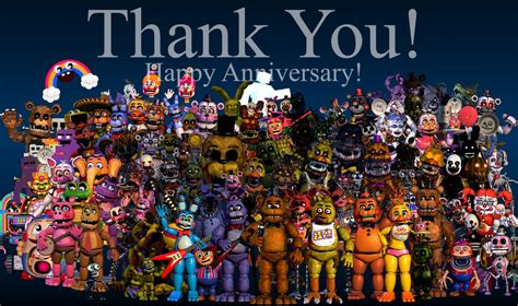 Ultimate Thank You Image Fnafs 4th Anniversary By Voxelizedbits On