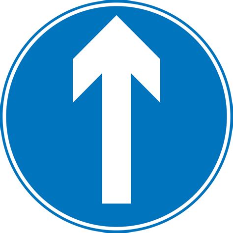 Clipart Roadsign Ahead Only