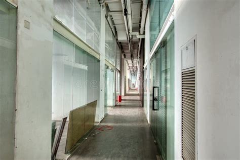 Interior Corridor Of A Commercial Office Building Stock Image Image
