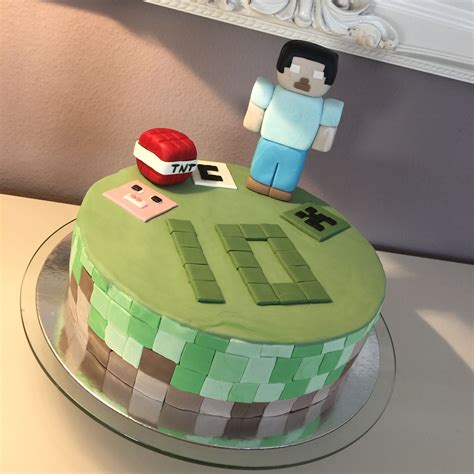 Welche momente genießt du mit einem yes? Minecraft Cake | Kuchen kindergeburtstag, Gute fotos ...