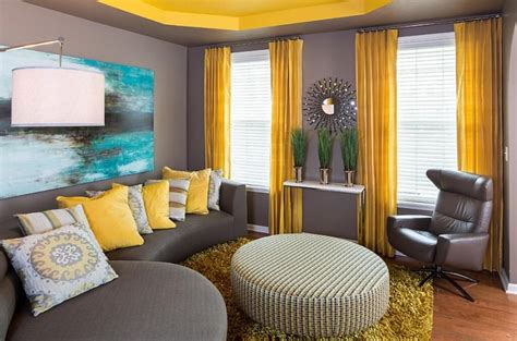 Gray And Yellow Living Room Decorating Ideas Grey Living Room With