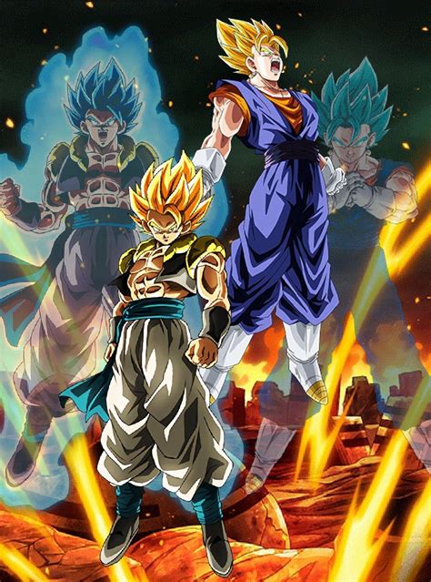 Dragon Ball Z Vegito Blue And Gogeta Blue Wallpaper Dragon Ball Art