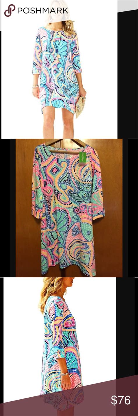 Lilly Pulitzer Edna Dress Title Wave Reduced Neon Clothes Design