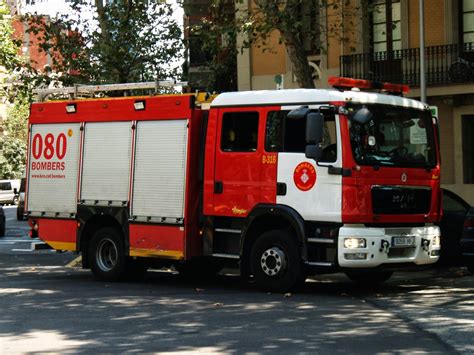 Bup Bombers De Barcelona Fire Engine From The Fire Deparment Of