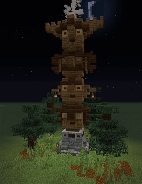Wooden Totem Pole Rminecraft