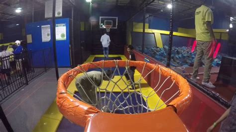 Extreme trampoline jumping for more info: SkyHigh Trampoline Park - YouTube