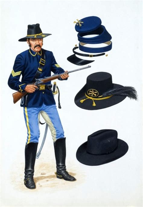 David Sque Illustrations — Books Us Cavalry Uniform