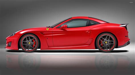 2015 Red Novitec Rosso Ferrari California Side View Wallpaper Car