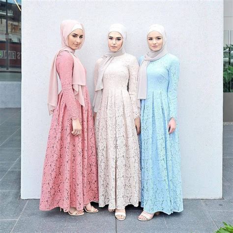 Baju Trend Gamis Brokat 2021 Gamis Jumbo Original Model Terbaru Harga