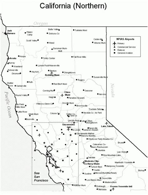 Map Of Northern California Cities Laserexcellence Map Of Northern
