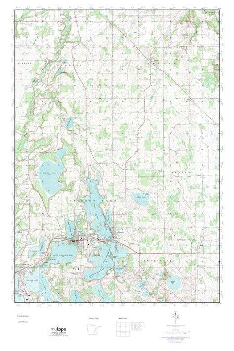 Mytopo Lindstrom Minnesota Usgs Quad Topo Map