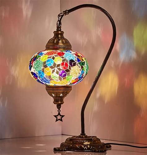 Table Lamp Swan Neck Lamp Shade Arabian Mosaic Lamps Moroccan