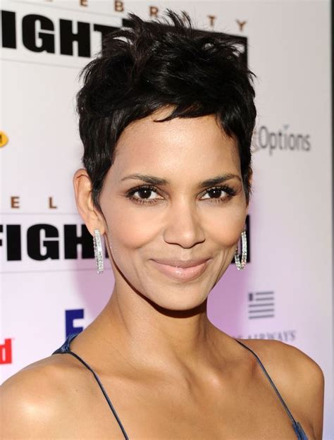 Halle Berry Pixie Hair Makeup Nails Halle Berry Pixie Halle