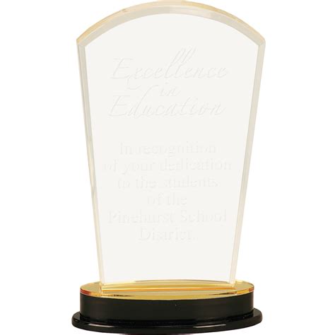 Gold Arch Impress Acrylic Award Ginos Awards Inc