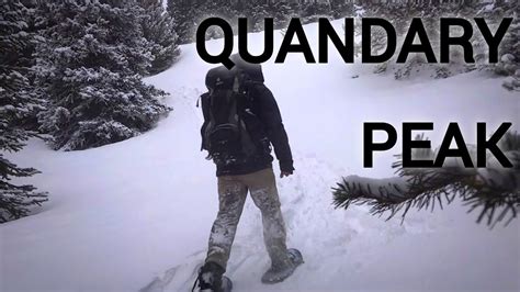 Quandary Peak Winter Summit Colorado 14er Youtube