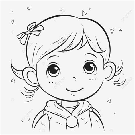 Cute Girl Coloring Pages Outline Sketch Drawing Vector Wing Drawing
