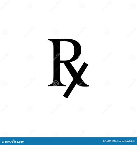 Sign Of Medical Regular Prescription Receipt Stock Vector