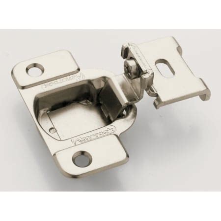 Amerock pk3175tbwi cabinet hinge full inset full wrap ball tip pewter door. Amerock BP2811L2314 Nickel Pair of 3/4" Overlay 2-Way ...
