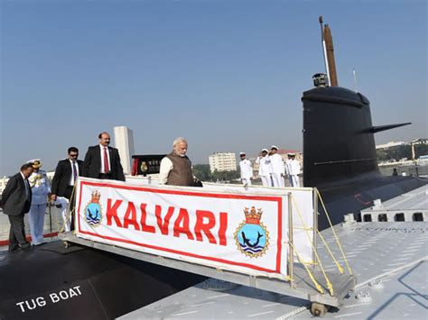 Scorpene Class Submarine Ins Kalvari Commissioned Into The Indian Navy