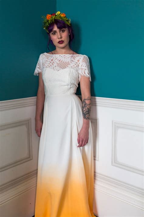 Short dresses, latte coloured dresses and pantsuits are great alternatives if you're thinking of switching up the usual white, long wedding gowns! Colourful & Quirky Wedding Dresses For Non-Traditional ...