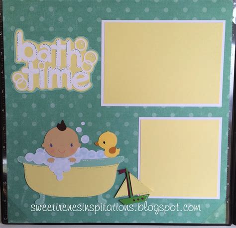 Fast & free shipping on many items! Sweet Irene's Inspirations: Baby Boy Scrapbook Pages Bath ...
