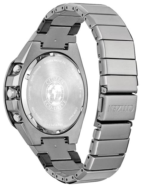 citizen eco drive men s super titanium armor chronograph silver tone watch ca7058 55e four