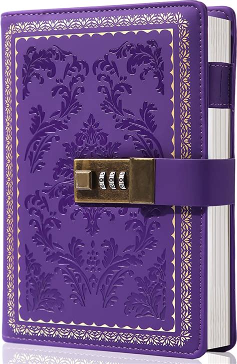 lock diary vintage journal with lock for women leather diary with lock refillable personal