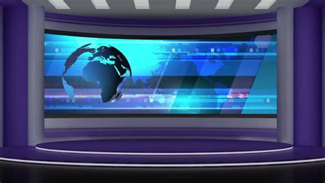 Royalty Free News Tv Studio Set Virtual Green Screen 17705326 Stock