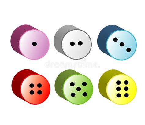 Set Of Clothing Buttons Stock Vector Illustration Of Clothes 64261183