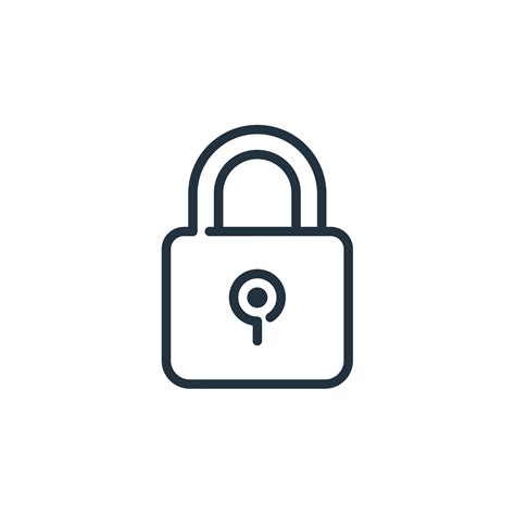 Padlock Icon Isolated On A White Background Padlock Security And