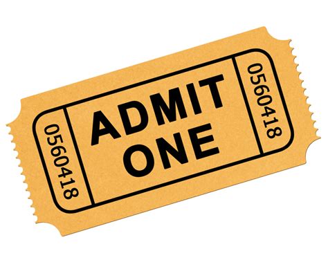 Ticket Clipart Template