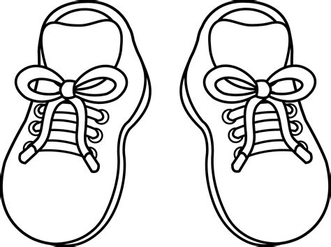 Shoe Coloring Page Photo Concept Pages Free Printable Shoes Coloring