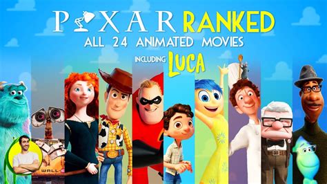 Pixar Animation All Movies Ranked Worst To Best W Luca Youtube