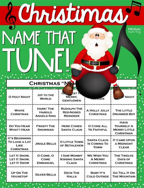 Jingle Beats Christmas Name That Tune Game Printable