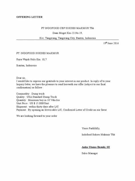 Pengertian mengikat dimaksudkan agar kedua belah pihak yang. Contoh Surat Penawaran Barang, Jasa dan Cara Membuatnya ...