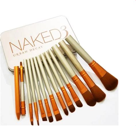Jual Kuas Make Up Naked3 Set Isi 12pcs Kemasan Kaleng Makeup Brush