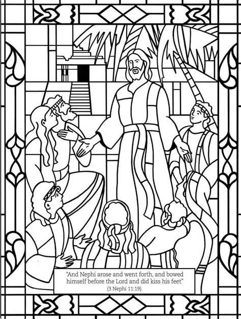 Lds Coloring Page Lds Primary Printables Lds Coloring Savior Coloring