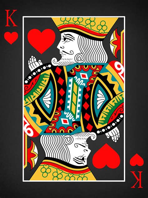 The King Of Hearts In Black Photograph By Mark Rogan Pixels
