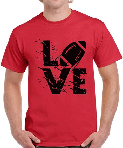 Vizor Mens American Football Love Football T Shirts Shirts