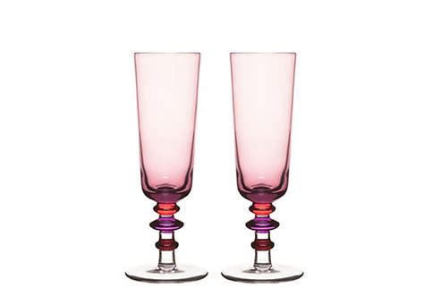 S 2 Champagne Glasses Pink On Champagne Glasses Accessories For The Home