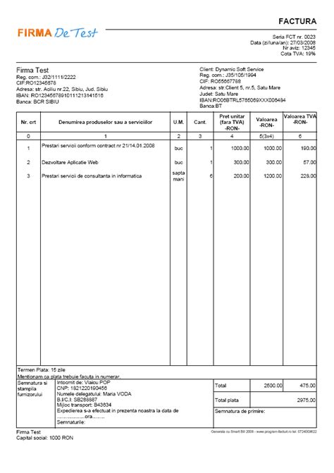 Factura Proforma Word