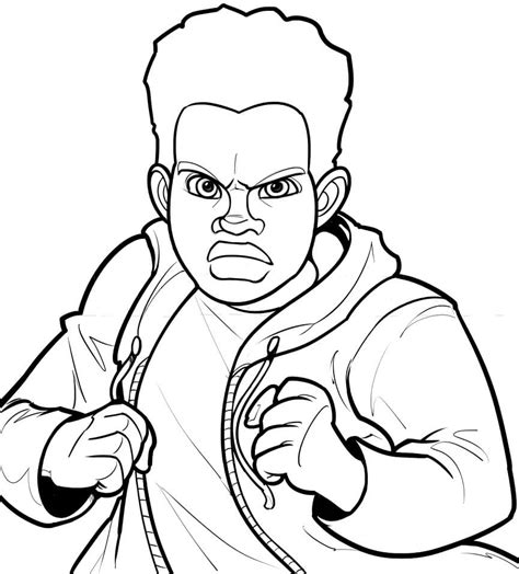 Spider Man Miles Morales 1 Coloring Page Free Printable Coloring