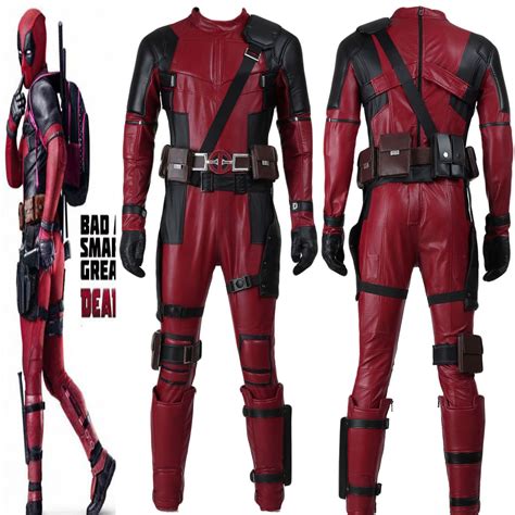 Top Replica Deadpool2 Outfit Movie Cosplay Custom Made Full Set Adult Men Zipper Movie Quality