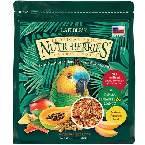Lafebers Tropical Fruit Nutri Berries Parrot Food 3 Lbs Petco