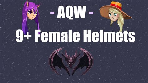 AQW Free Cute Female Helmets Hair YouTube