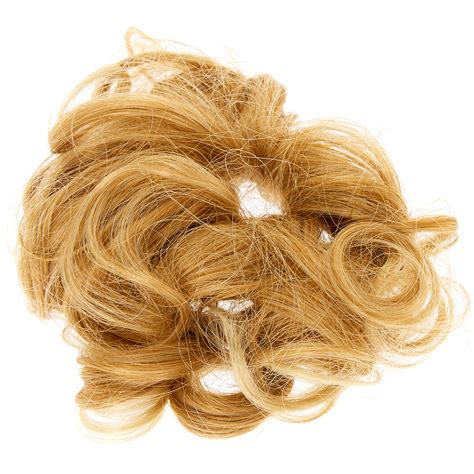 This technique requires you to apply gel to hair and then lay a microfiber towel on a flat surface and flip hair over, allowing it to pile on top of itself into the towel. Curly Faux Hair Tie - Blonde | Claire's