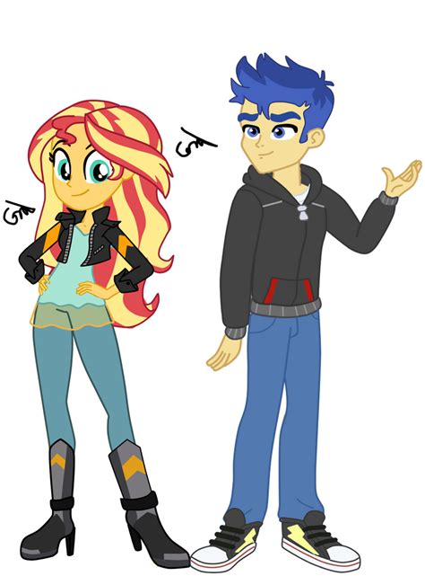 Sunset Shimmer Y Flash Sentry By Gmaplay On Deviantart