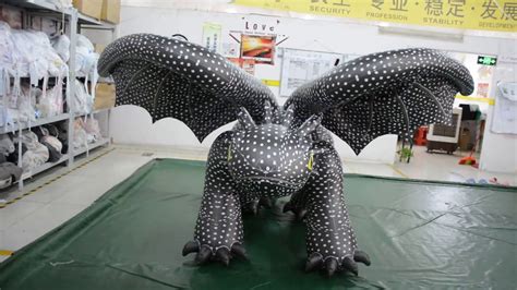 Inflatable Toothless Dragon Costume From Hongyi Youtube
