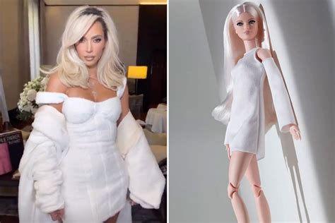 Kim Kardashian Transforms Into Barbie As She Shows Off Blond Hair And